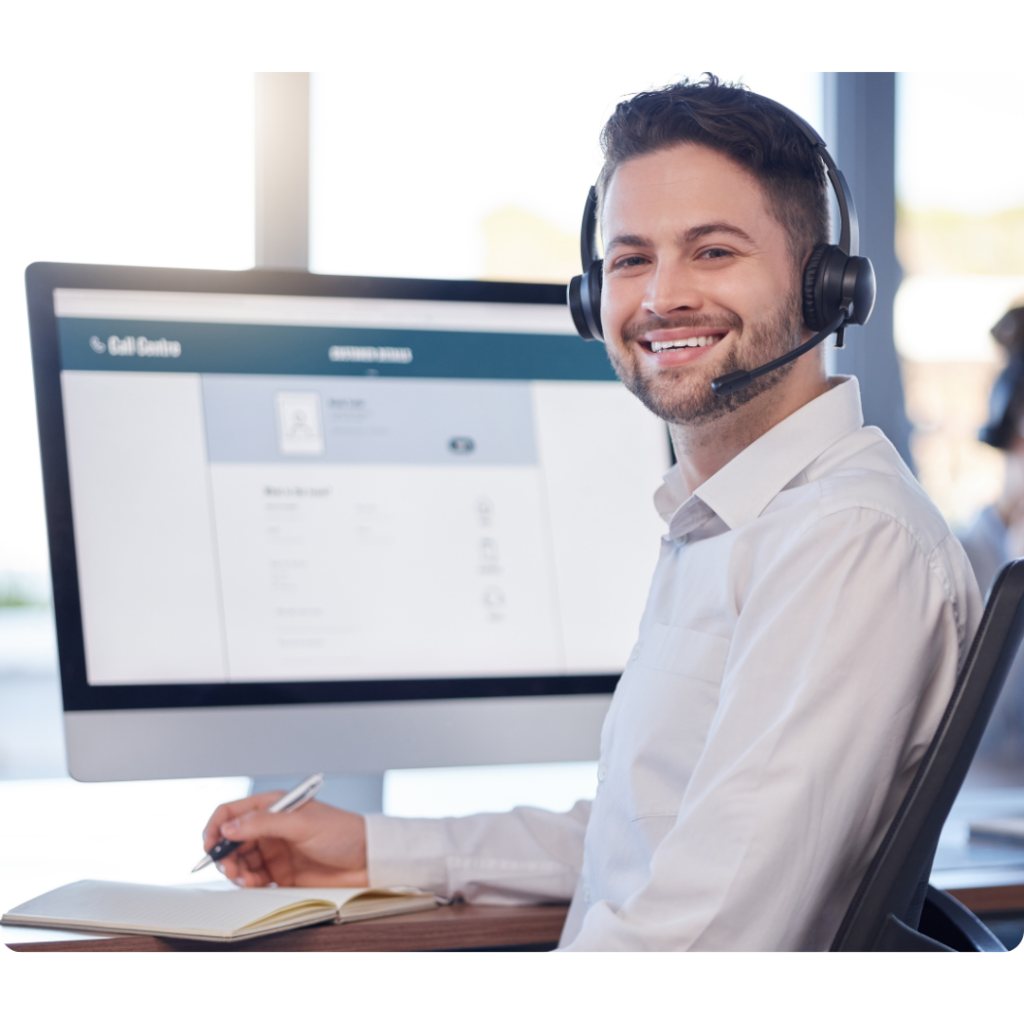 male-helpline-operator
